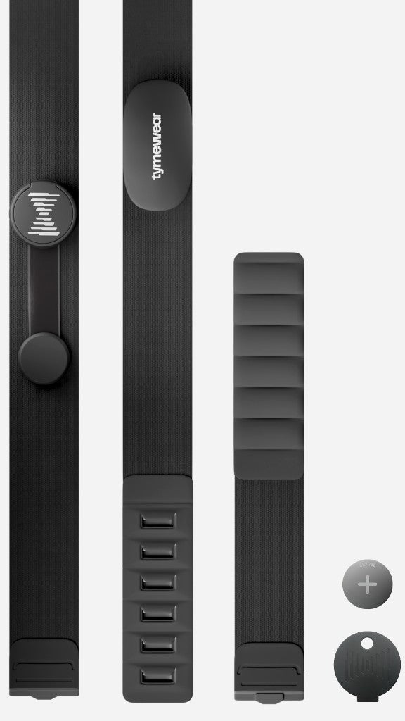 Tymewear breathing sensor, strap, opener tool, and battery